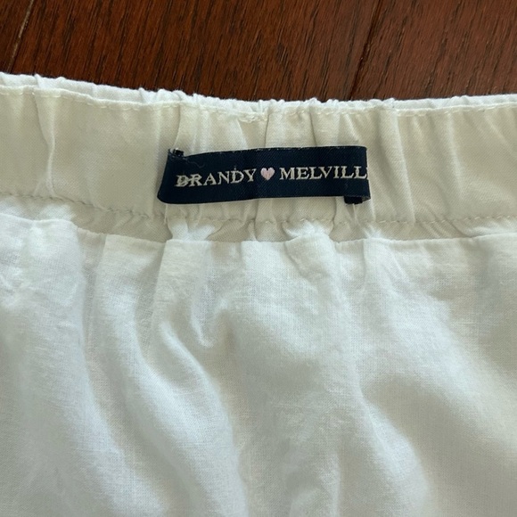 Brandy Melville White maxi tiered skirt one size fully lined excellent condition - Picture 5 of 12